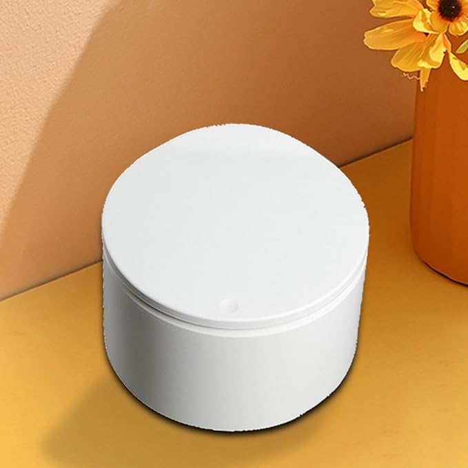 Desktop Trash CanWastebasketRound Garbage Container Reusable Waste Bin Garbage Basket for Office Desk Tabletop Study Room White