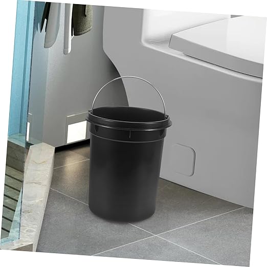 Trash Can for Office and Home Wastebasket Simple Design for Bedroom Bathroom Kitchen and Outdoor Use No Lid Convenient Waste