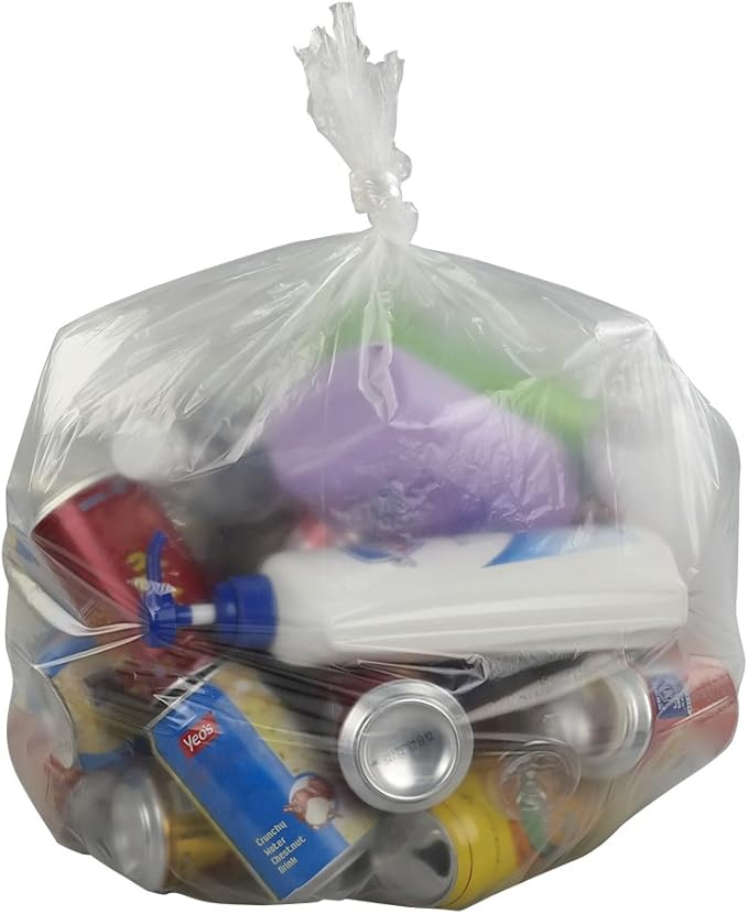 4 Gallon Clear Trash Bag 1500 Counts Small Garbage Bag 15 Rolls