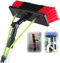Window Cleaning Pole 3-12m Photovoltaic Panel Cleaning Tool Multi-Purpose Water Spray Brush Extendable Cleaner for Trucks Windows Washing 5m Rod 30cm Brush Head