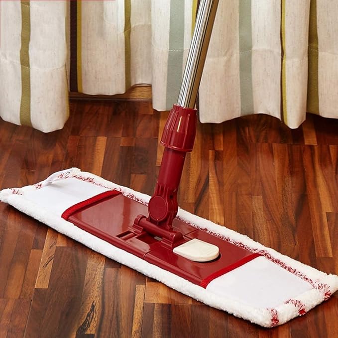 Mop - Wet Mop Microfiber Mop Heavy Duty Floor Mop Aluminum Mop Adjustable Stainless Steel Handle Wet and Dry Clothes Floor Cleaning System