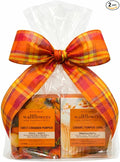 Bath &amp Body Works Sweet Cinnamon Pumpkin &amp Caramel Pumpkin Swirl – Fall Collections – 2-piece gift set with 30-inch Autumn Plaid Ribbon Bow – 0.8 fl oz each
