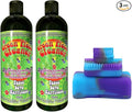 Green Piece® Magnetic Glass Cleaner Kit (Made in USA) – 2 Bottles of 16 oz Glass Cleaner with Purple Magnet Scrubber for Easy Grime Eco-Friendly Solution for Glass Ceramic Metal Surfaces