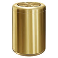 Maxdot 8 L/ 2.1 Gallon Gold Bathroom Trash Can with Flipping Lid Small Stainless Steel Garbage Bin Bathroom Trash Can Bin for Office Living Room Kitchen Bedroom Hotel