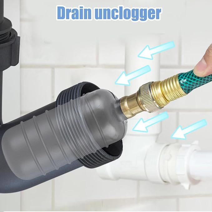 Tissting 3 Pcs Drain BladdersRubber Bladder Drain CleanersFits 1 to 6 Drain PipeUnclogs Stubborn Blockages in Bathroom Sinks Shower Drains Bathtubs Plumbing Pipes