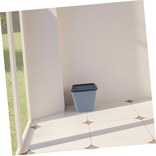 Trash Can Fire Resistant Plastic Office Garbage Can for Home Bathroom and Hotel Versatile Waste Bucket with Reinforced Build and Elegant Design for Dorm Rooms
