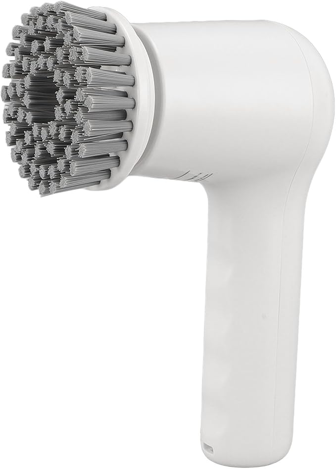 Pssopp Electric Cleaning Brush Dual Speed Handheld Power Scrubber with 3 Brush Heads for Cleaning Shower Tile Grout Sink