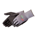 Liberty F4600 G-Grip Micro-Foam Nitrile Palm Coated Seamless Gloves with 15-Gauge Nylon Shell | Ideal for Automotive Manufacturing General Purpose | Gray/Black Large (Pack of 12)