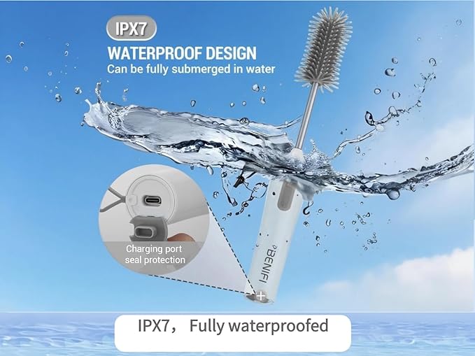 Electric Bottle Cleaner Pro 11 in 1 Baby Bottle Brush with Drying Rack Sponge Brush Silicon Brush Formula Mixer Nipple Brush Soap Dispenser Microfiber Cleaning Cloth Included