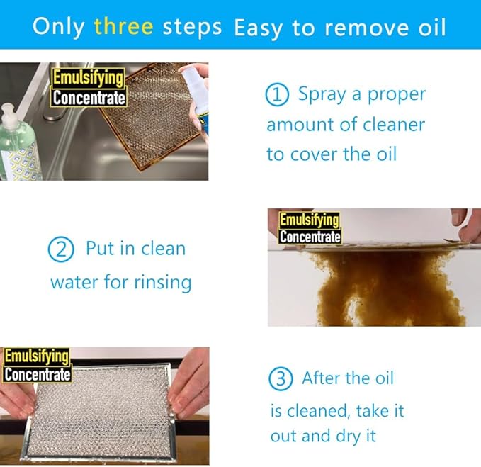 100ml Kitchen Oil Stain Cleaner - Fast-Acting Household Degreaser For Effortless Grease Removal(30PCS)
