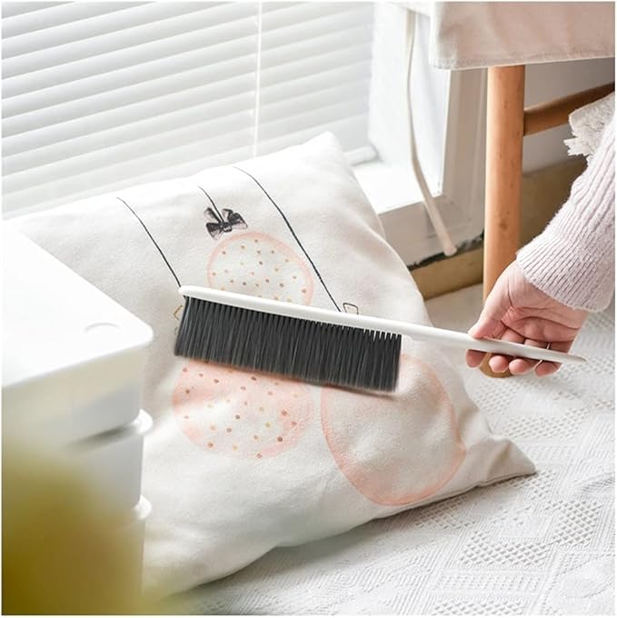 Dust PanIndoor Broom Brush for Cleaning Precipitator Anti-Static Long Handle Dusting Brush Bed Brush Hand Broom Hotel Family Clothes Dust Hair Sofa Bed Sheets Bedspread Carpet Cleaning dust Catcher