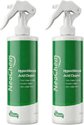 Hypochlorous Acid Spray For Cleaning 500ppm Hypochlorous AcidCuts Grease Removes Stains Eliminates Odors - No Rinse No Harsh Fumes Biodegradable (16oz*2)