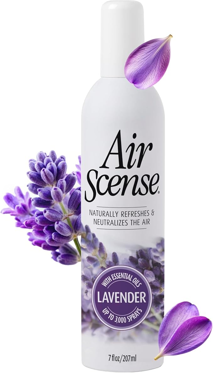 Air Scense Essential Oil Air Freshener - Lavender Scent - Non-Aerosol - 7 fl oz | Refreshing Long-Lasting Scent | Eco-Friendly | Exceptional Value| Single Can