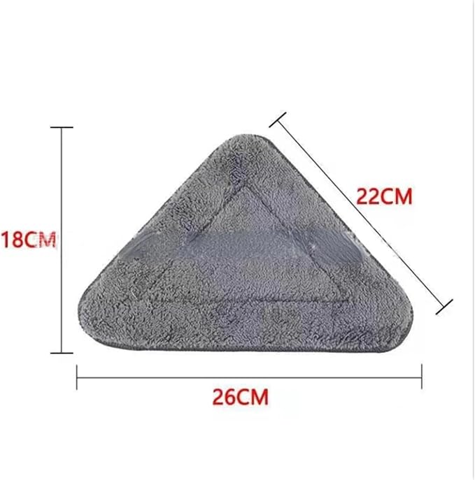 Triangle Mop Replacement Head Uses Lazy Flat Chenille Fiber Mop Dust Remover Cloth to Clean Sanitary Artifact Cleaning Cloths(4PCS Fibre Cloth)