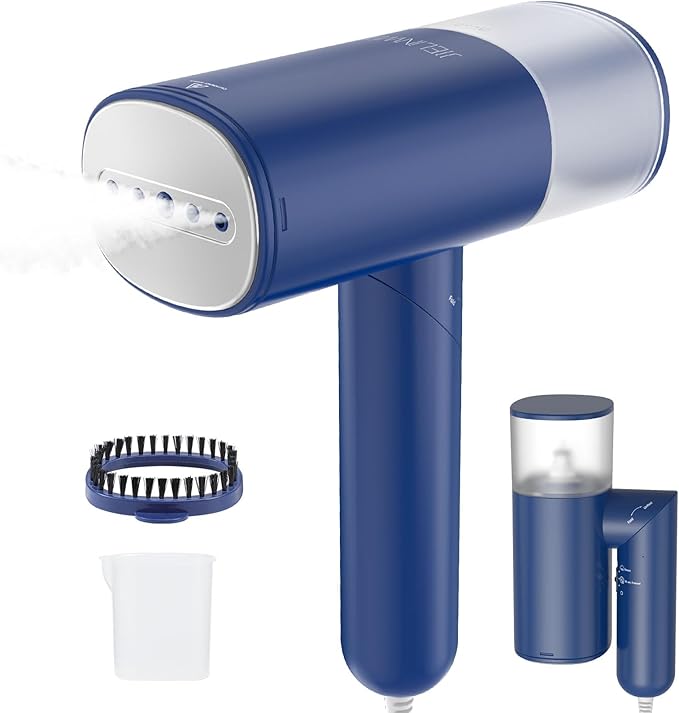 Handheld Steamer for Clothes 1200W Foldable Travel Steamer 20 Sec Preheat Garments Wrinkle Remover 120V Portable Hand Iron with 150ml Water Tank Clothes Steamer for Home Travel-Blue