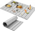 Large Stone Dish Drying Mat 23x15.3 Inch for Kitchen Counter &amp Sink Collapsible Quick-Dry Diatomaceous Earth Pad Eco-Friendly Absorbent Mat for Dishes Cups Bottles (Light Gray 23 x 15.3)