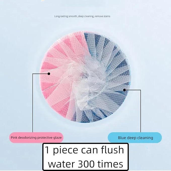 Toilet Bowl Cleaner Toilet Flush Tank Blue Bubble Set (4 Pieces in a Box) deyellowing and deodorizing maintaining Shine Long-Lasting Fresh Cherry Blossom Fragrance
