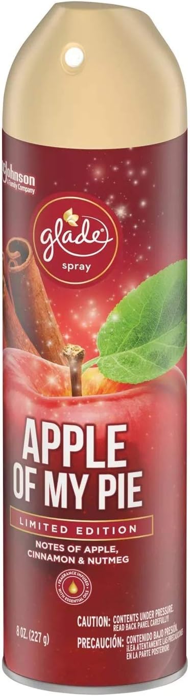 Glade Air Freshener Spray - Apple of My Pie - Net Wt. 8 OZ (227 g) Per Can - Pack of 6 Cans
