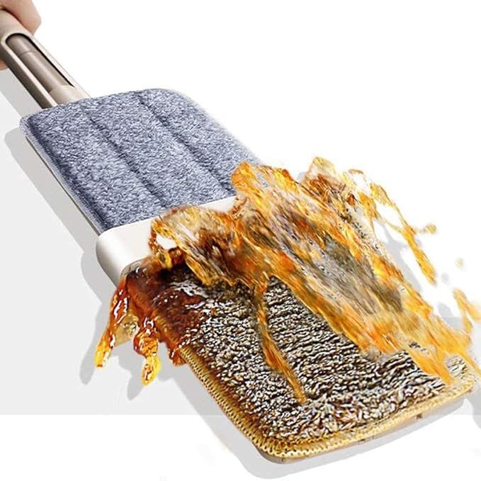 Flat Mop Free Hand Washing 360 Spin Microfiber Pad Wet and Dry Home House Office Cleaning Tool Kitchen Floor Clean