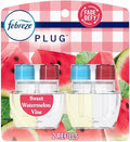 Febreze Plug with Fade Defy Technology Air Freshener - New Limited Edition - (2) of 0.87 fl oz Refills (Sweet Watermelon Vine)