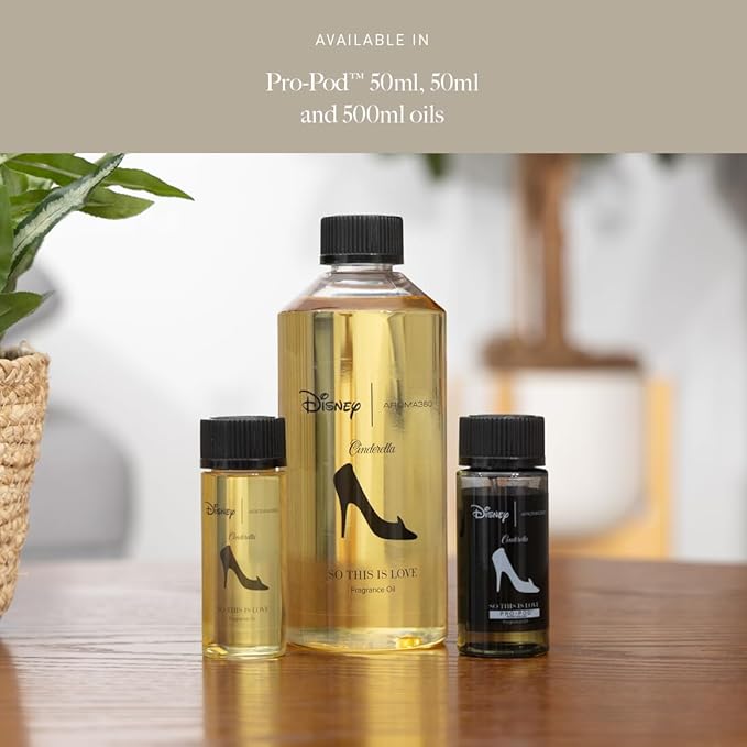 Aroma360 x Disney | So This is Love Oil Blend | Disney Princess Cinderella Luxury Essential Diffuser Oil | Aromatherapy Scent Diffuser Oil | Pear Jasmine and Patchouli 1.7 fl oz 50 mL