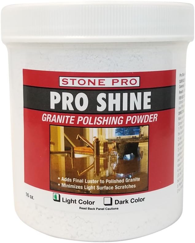Stone Pro Granite Polishing Powder Pro Shine 1 Pound - Light
