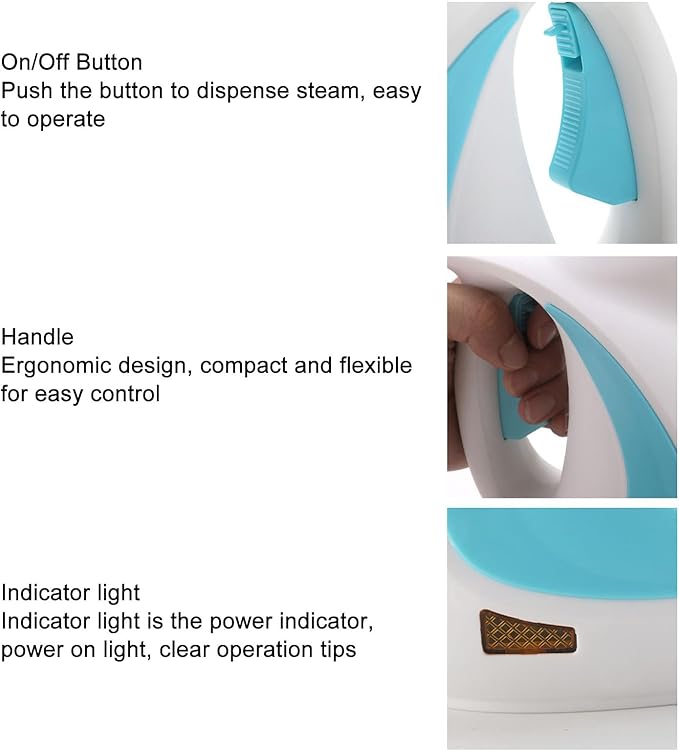 Portable Handheld Steam Cleaner High Temperature Pressurized Steam Cleaning Machine with Brush Heads for Home Kitchen Bathroom Car Auto Power Cleaning Steamer for Cleaning (US