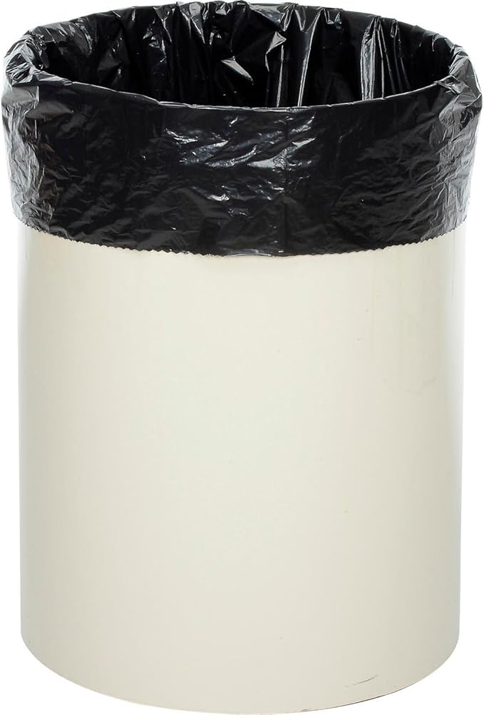 Global Industrial 7-10 Gallon Medium Duty Black Trash Bags 0.6 Mil 500 Bags/Case Lot of 2