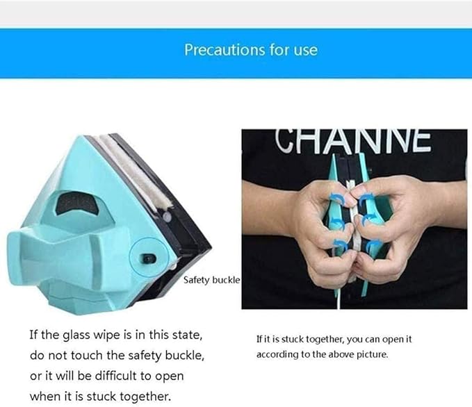 Outside Magnetic Window Cleaner Window Cleaner Double-Sided Window Cleaning Brush Tools Fit for High-Rise Glass Windows15-24Mm Double-Layer Glass