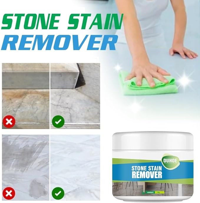Marble Stone Platform Cleaning PowderPowder To Remove Organic Stains Such As Oil Grease Butter And Other Non-acid Stains From Most Marble Granite。 (Color : 1Count (Pack of 1))
