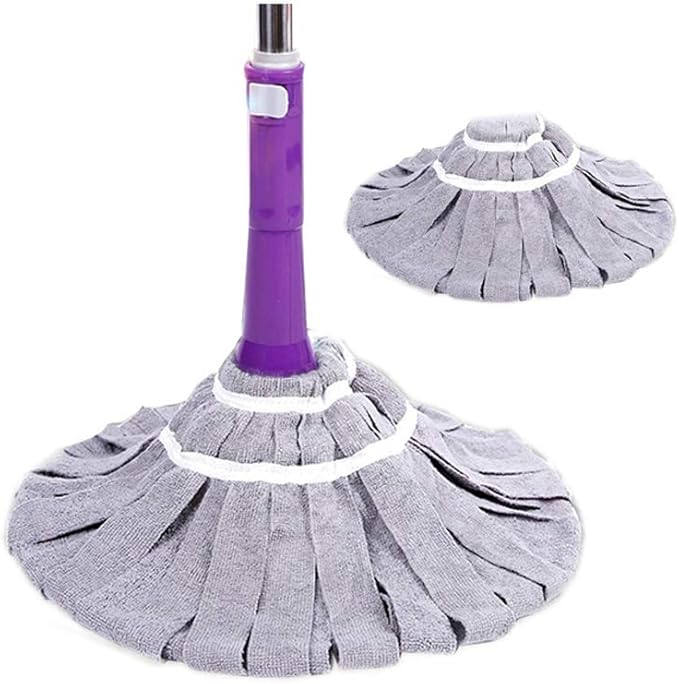 Microfiber Mop Dust Mops Washing Mop Hand-Free Floor Cleaning with Removable Washable Heads Product and Packaging Upgrade