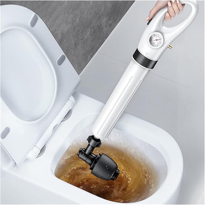Pipe Toilet Plungers-Sewer Dredge Clogged Remover- Drain Blaster High Pressure Air Drain Cleaner Manual Pneumatic Dredge Tools