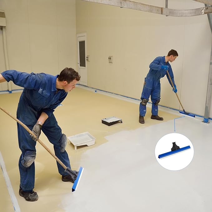 2 Pack 16 Inches Epoxy Floor Squeegees Notched Squeegee for Self Leveling Cement Urethane Epoxy Floor Tools