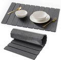 Stone Dish Drying Mat for Kitchen Counter - 24 x 16 Ultra Absorbent Diatomaceous Earth Mat Fast Drying &amp Foldable Countertop Protector Non-Slip Eco-Friendly Stone Mat for Dishes