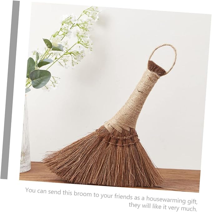 NOLITOY 3pcs Hand Broom Handheld Cleaning Brush Straw Duster for Desk and Office