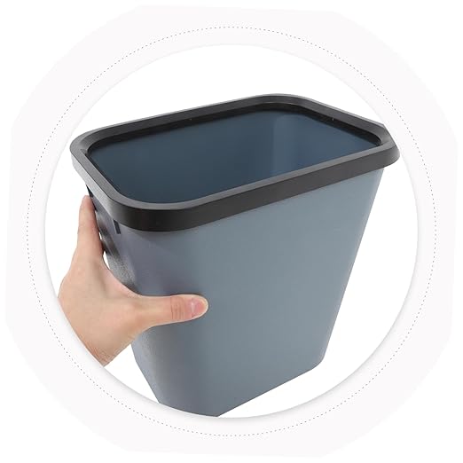 Luxshiny Capacity Trash Can Reinforced Garbage Bin for Home Office and Hotel Use Versatile Wastebasket with Stylish Design for Bedrooms Bathrooms and Kitchens