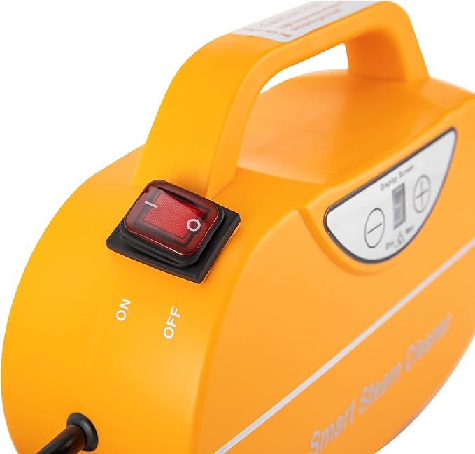 YIYIBYUS Handheld Steam CleanerHandheld Steam Cleaner 1800W Car Steam Cleaner for Home Use Wet &amp Dry Adjustable (Yellow)