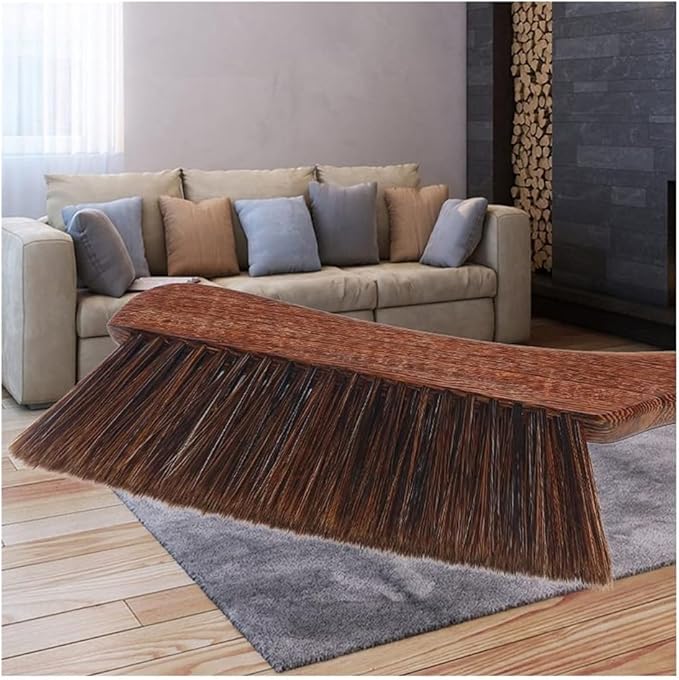 Whisk Broom Hand HeldHand BrushSoft Cleaning Brush Hand Brushs Cleaner Wood Handle Bed Brush Dusters for Hotel Family Clothes Dust Hair Sofa Bed Sheets Bedspread Carpet Cleaning dust Catcher