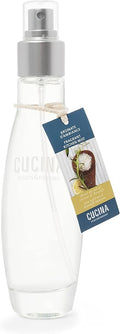 Fruits &amp Passion Cucina Fragrant Kitchen Mist – Sea Salt &amp Amalfi Lemon Home &amp Kitchen Air Freshener Spray in Decorative Glass Bottle Clean Citrus &amp Mineral Scent 3.3 fl oz (100 ml)
