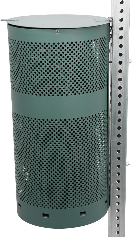 ZERO WASTE USA - Rust Proof Aluminum Dog Waste Station - Free 400 Waste Roll Bags &amp 25 can Liners - 10-Year Warranty - Over 500k Sold in USA (Green)