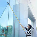 High Ceiling Dusting and Window Cleaning Kit 5 15 24 31 38 41 Ft Telescopic Glass Cleaner/Washer with Squeegee &amp Cloth for Outside Two Story Home Extendable ProfessionaLength 3.5m/138in/11.5ft
