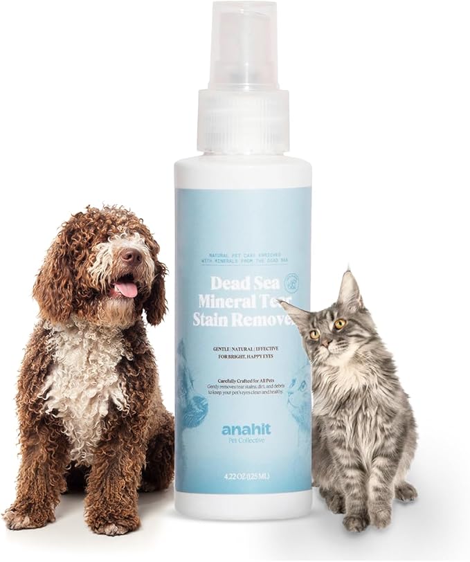 Dead Sea Mineral Tear Stain Remover for Dogs &amp Cats-Natural Eye Cleaner with Aloe Vera &amp Chamomile Gentle Formula for Sensitive Pets Precise Applicator Daily Use for Bright Eyes