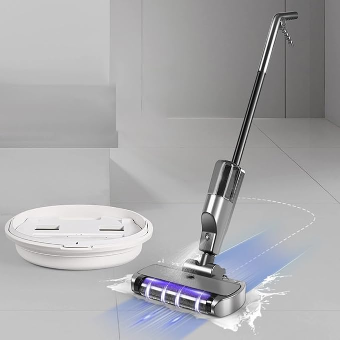 Wet Dry Vacuum Cleaner Cordless Floor Washer and Mop Quick Drying 4 in 1 Cleaners for Carpet and Hard Floors