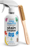 Miss Mouth's Messy Eater Stain Treater 16oz Spray &amp Laundry Brush - Gentle Scrub for Spot Cleaning Pre-Treating Baby Clothes &amp Delicates