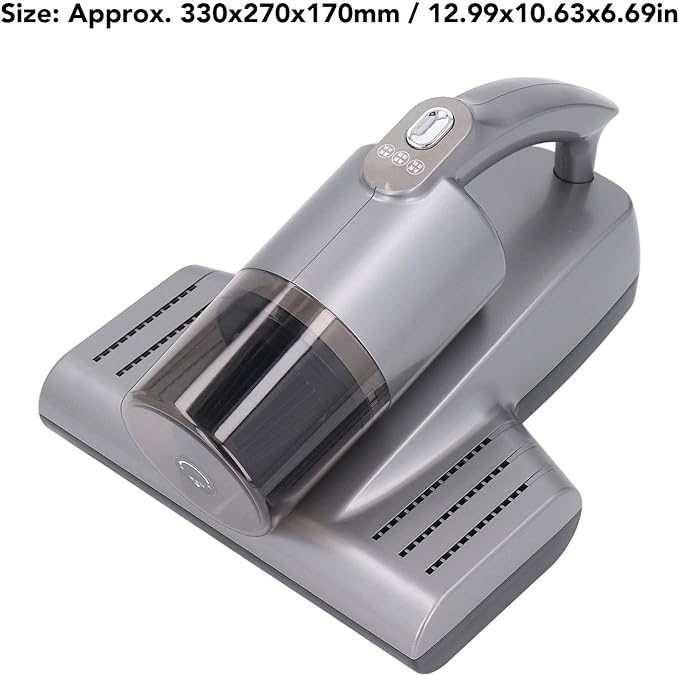 Alomejor Mattress Vacuum Cleaner Bed Vacuum Cleaner with 15Kpa Powerful Suction 57000RPM Light Ultrasonic Technology for Dust Pet Hair Sofa Blanket Carpet