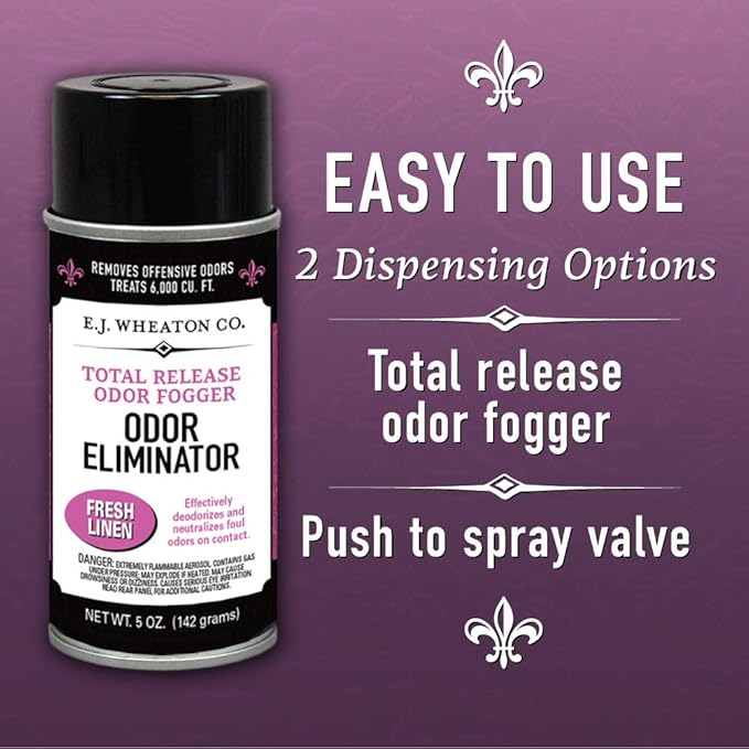 Odor Eliminator Total Release Odor Fogger 3 Pack Effectively Deodorizes and Neutralizes Foul Odors on Contact Fresh Linen (5 OZ)