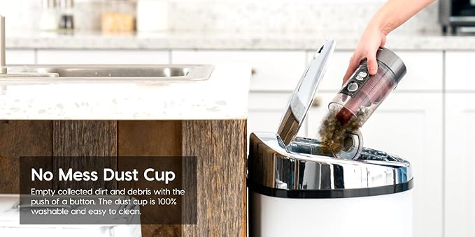 IRIS USA Power Brush Cordless Stick Vacuum for Low-Profile Carpet Rugs and Hard Floors 4-in-1 Attachments 9000Pa Suction LED Indicator 60K RPM 35 Min Runtime Battery Pet Hair Cleaner