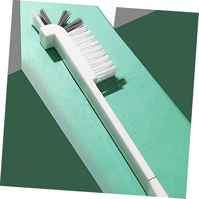 8pcs Bathtub Deep Cleaning Brush Double Corner Brush Grout Cleaner for Cleaning of Sinks Tiles and Hard Reach Areas Flexible Bristles for
