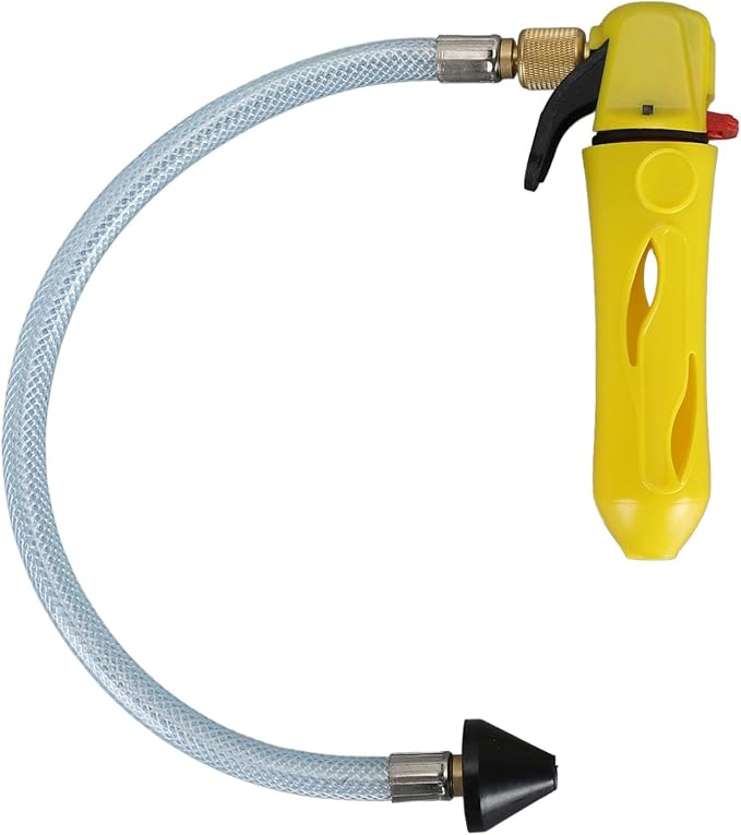 Threaded CO2 Cartridge Drain Blaster Cleaner Sturdy ABS Construction Efficient Versatile Design for AC Condensate Line with Flexible Hose