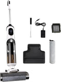 Floor Scrubber Wet Dry Vacuum Cleaner Cordless Vacuum Mop All in One Combo Hard Floor Self-Propelled Cleaner with Long Runtime One-Click Self-Cleaning Standard